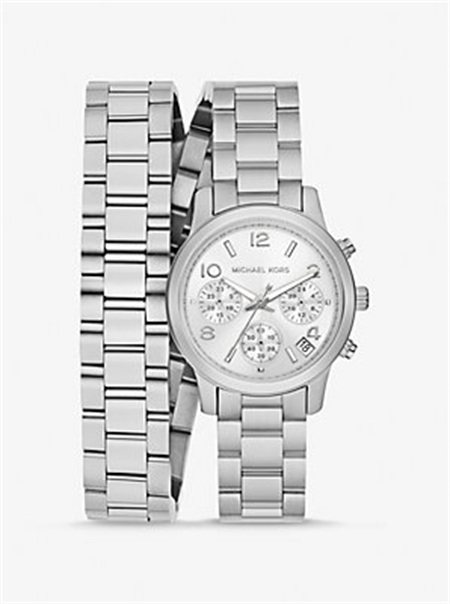 Michaelkors Runway Silver-Tone Wrap Watch Prateadas | SN-MK28429