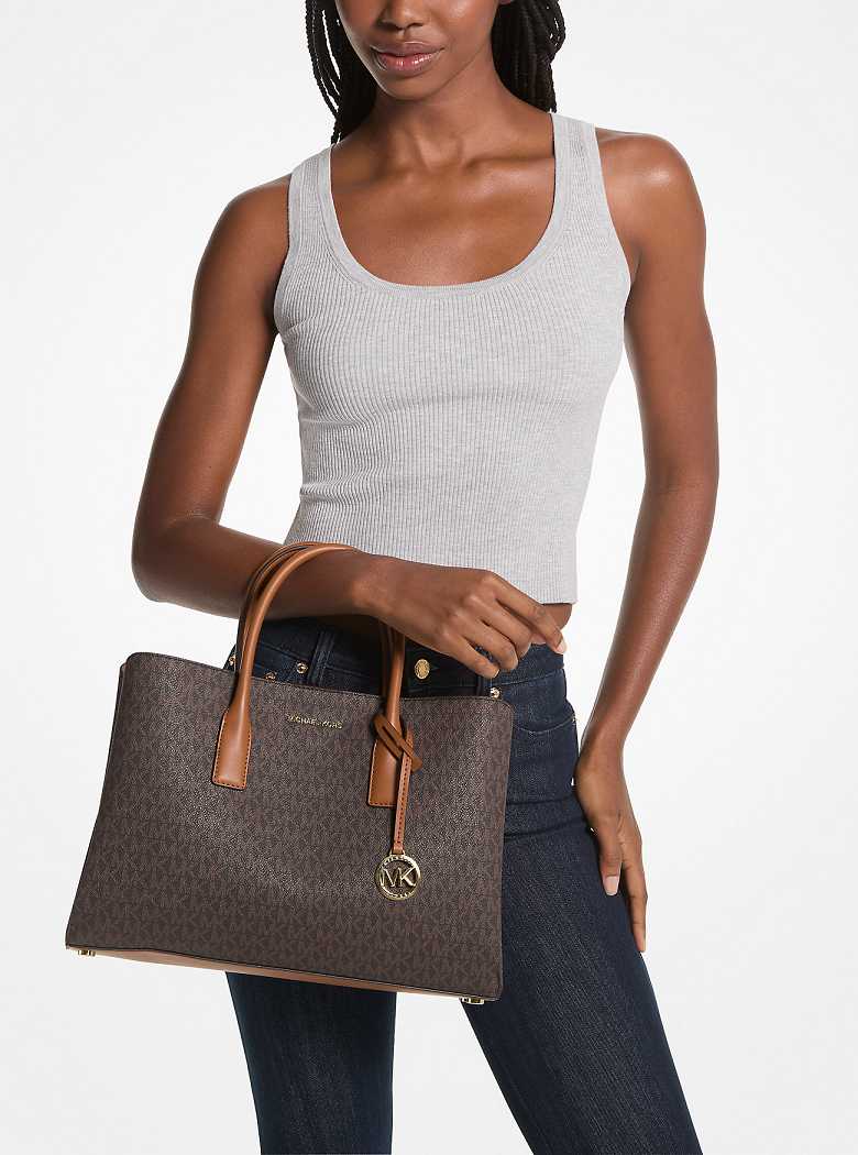 Michaelkors Ruthie Large Signature Logo Marrom | SN-MK27284