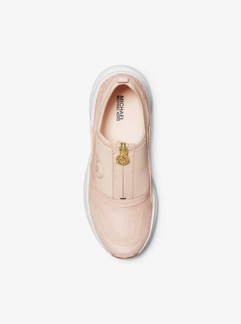 Michaelkors Sami Scuba and Mesh Zip-Up Rosa | SN-MK27434