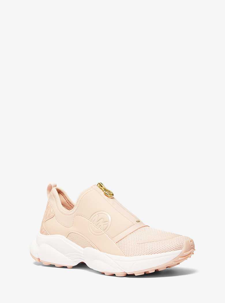 Michaelkors Sami Scuba and Mesh Zip-Up Rosa | SN-MK27434