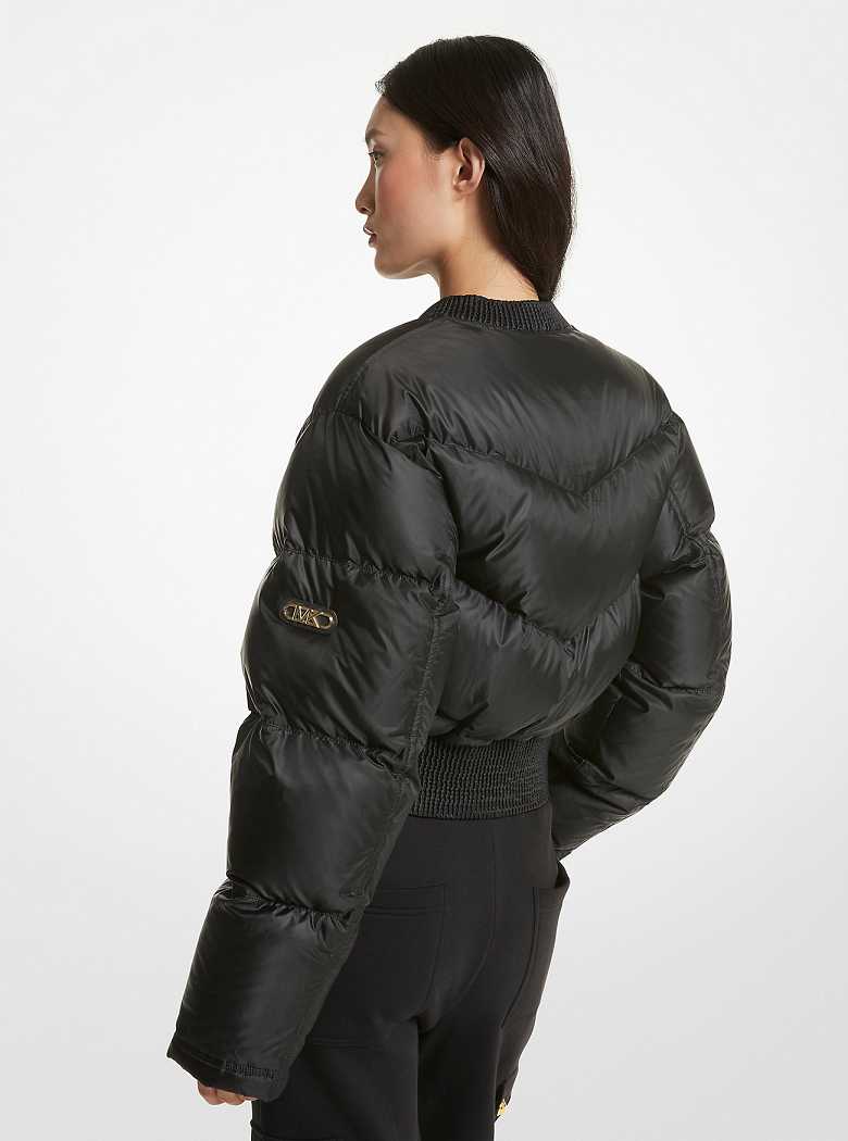 Michaelkors Satin Ciré Quilted Pretas | SN-MK26613