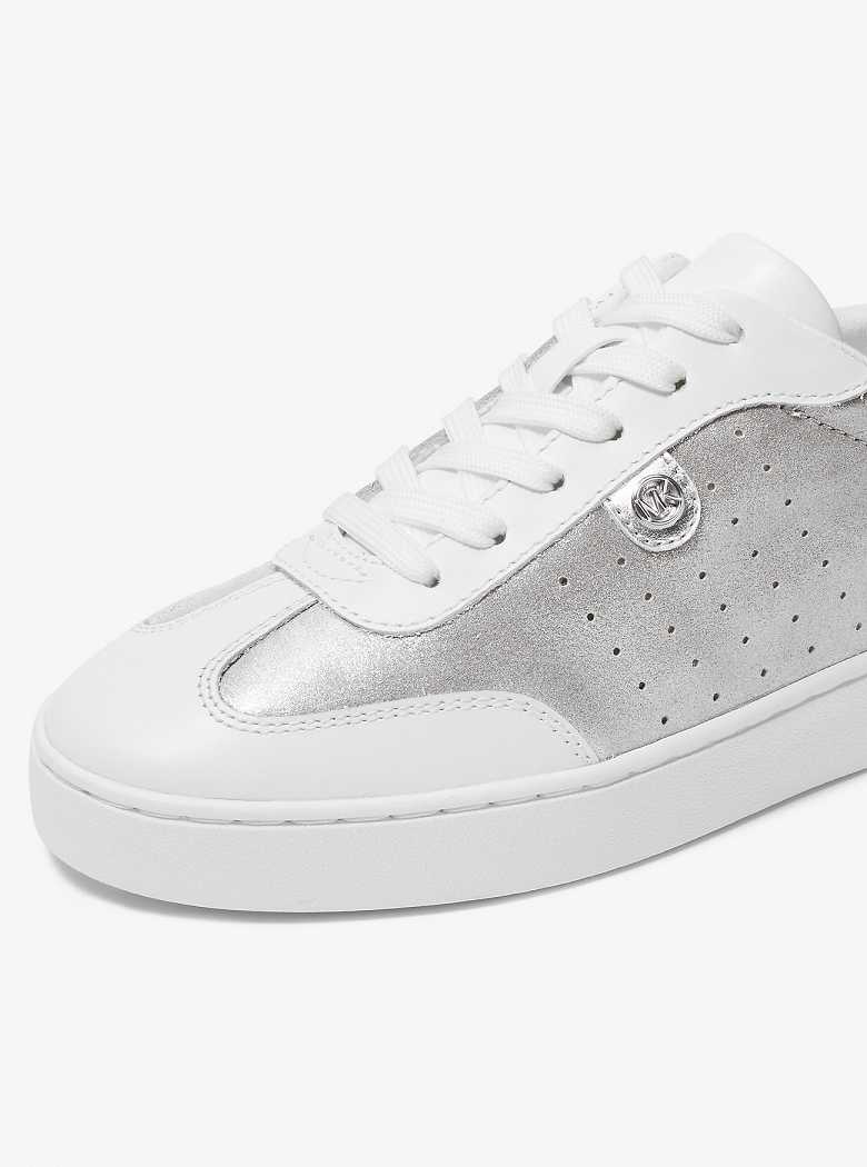 Michaelkors Scotty Metallic Leather Prateadas | SN-MK27405