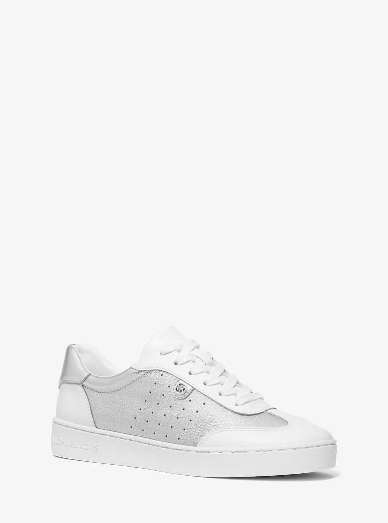 Michaelkors Scotty Metallic Leather Prateadas | SN-MK27405