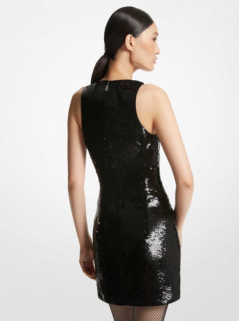 Michaelkors Sequined Jersey Tank Pretas | SN-MK26692