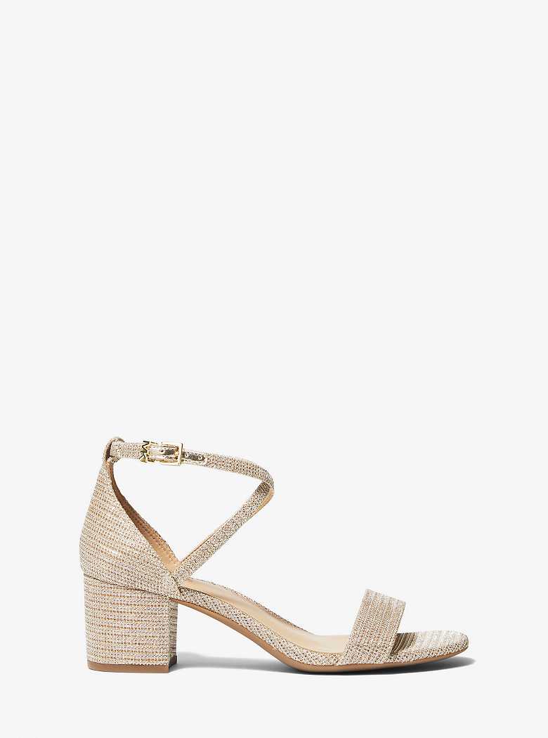 Michaelkors Serena Flex Glitter Chain-Mesh Douradas | SN-MK27540