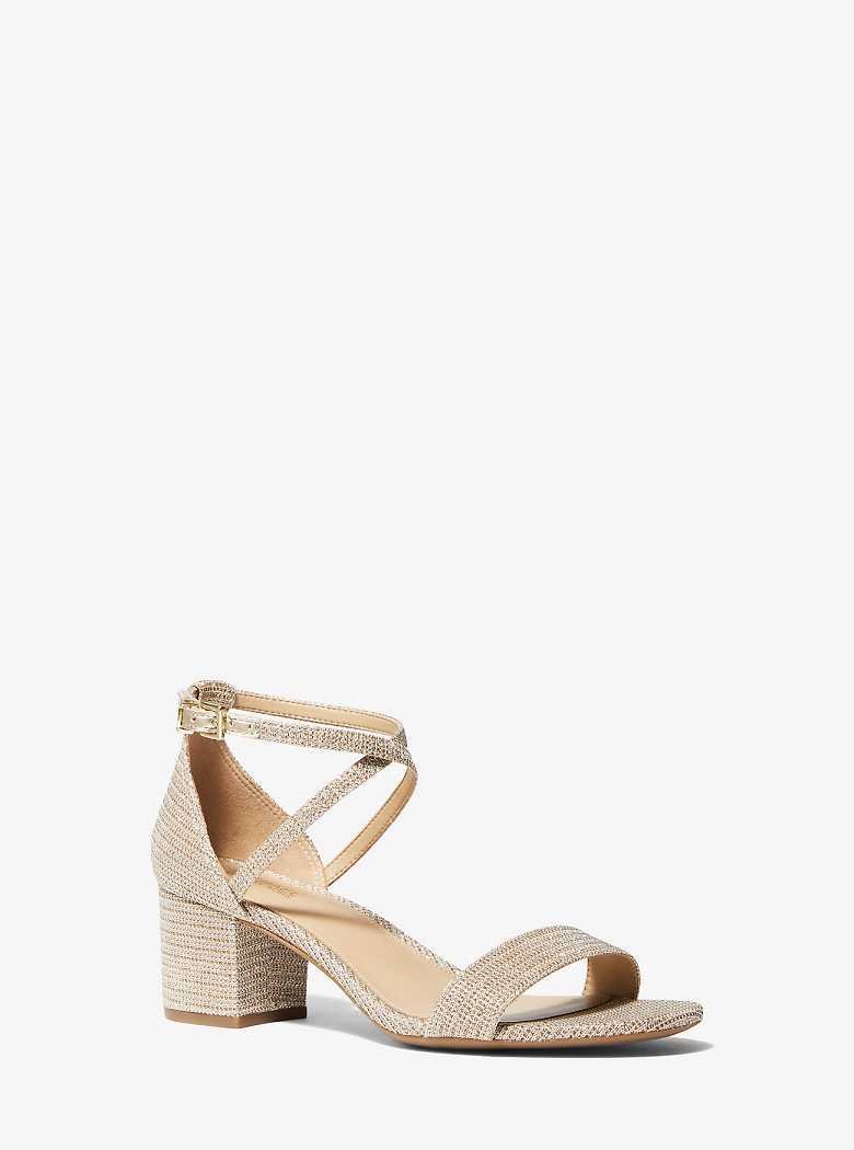 Michaelkors Serena Flex Glitter Chain-Mesh Douradas | SN-MK27540