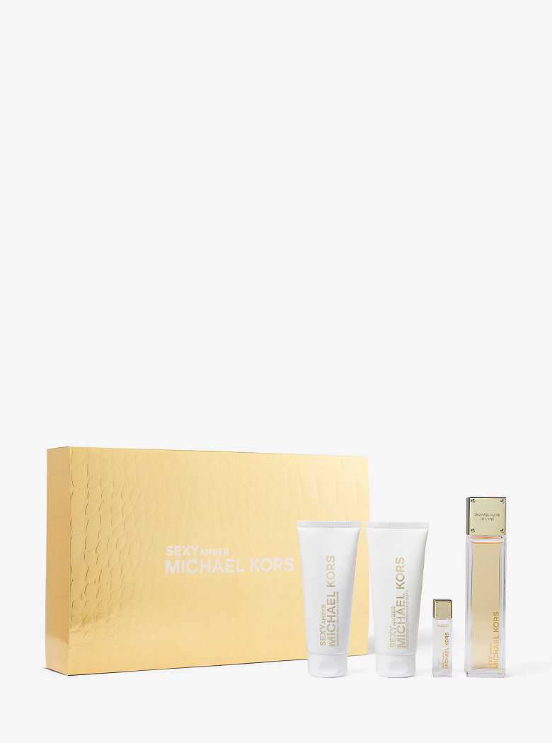 Michaelkors Sexy Amber 4-Piece Gift Set Rosa Douradas | SN-MK27918