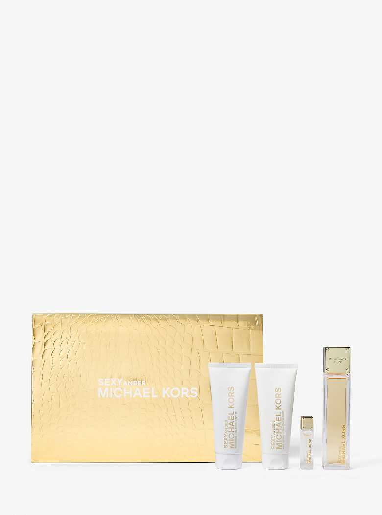 Michaelkors Sexy Amber 4-Piece Gift Set Rosa Douradas | SN-MK27918