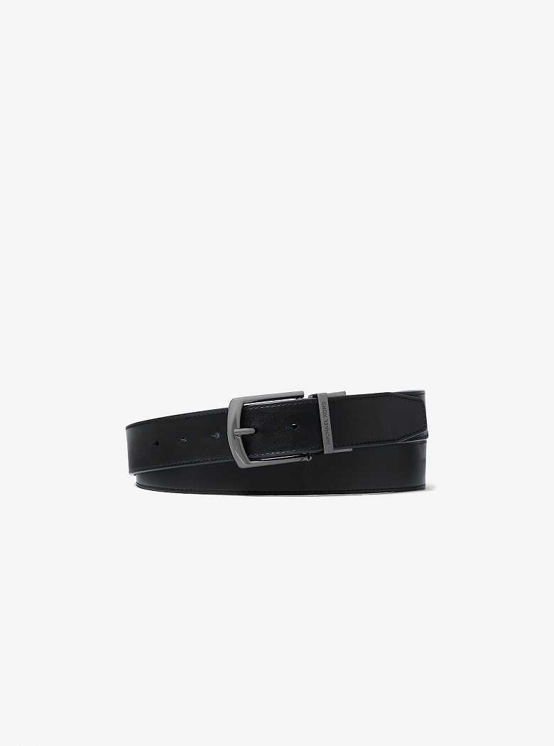Michaelkors Signature Logo Wallet and Belt Gift Set Pretas | SN-MK28299