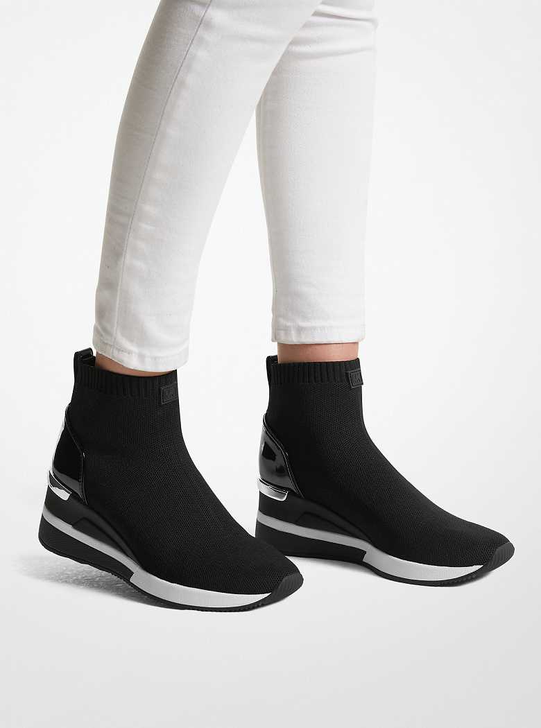 Michaelkors Skyler Stretch-Knit Sock Pretas | SN-MK27485