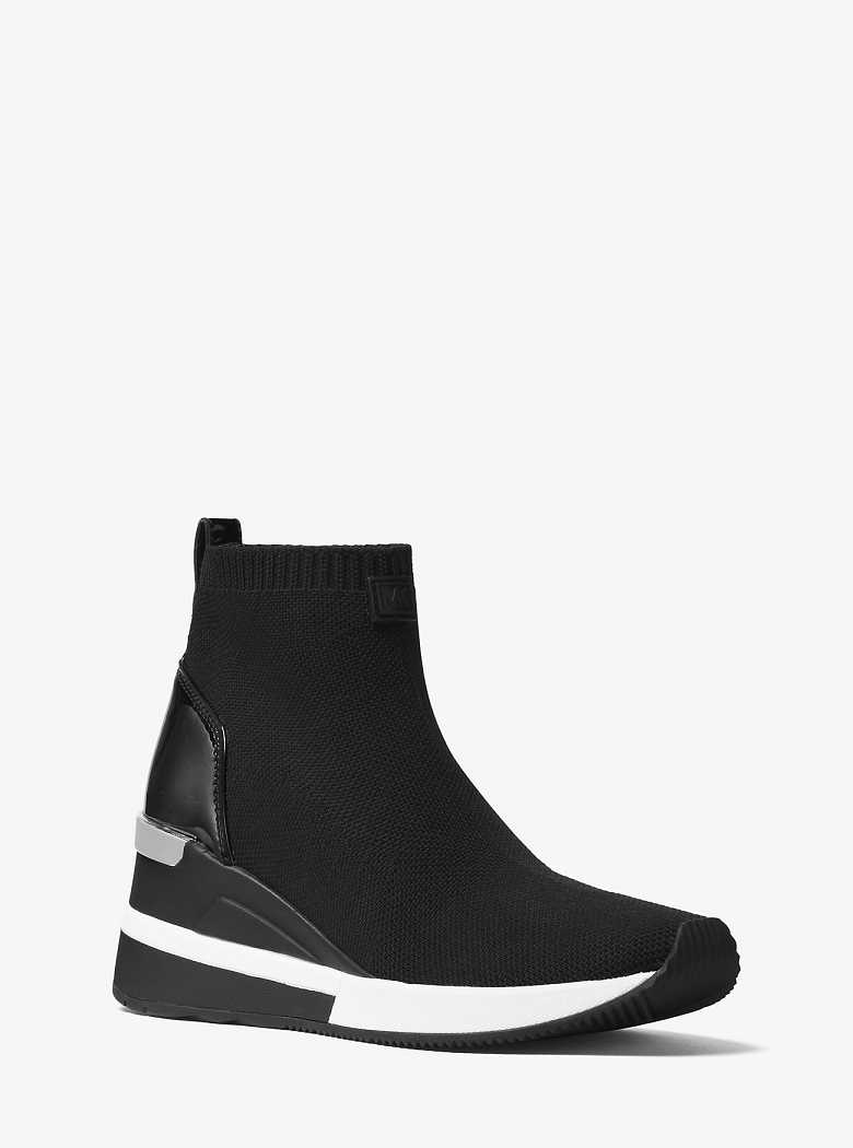 Michaelkors Skyler Stretch-Knit Sock Pretas | SN-MK27485