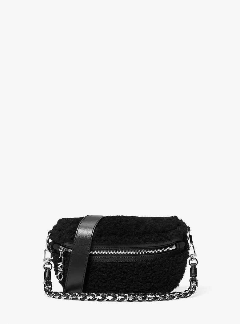 Michaelkors Slater Extra-Small Shearling Pretas | SN-MK27233