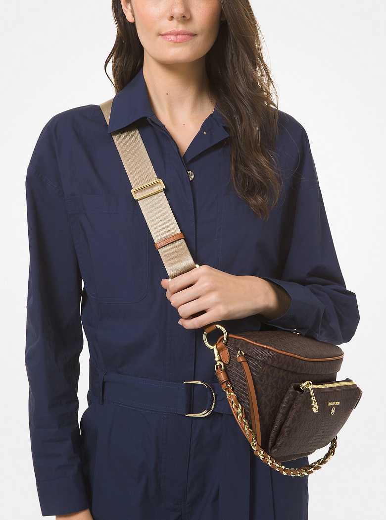 Michaelkors Slater Medium Logo Marrom | SN-MK27170