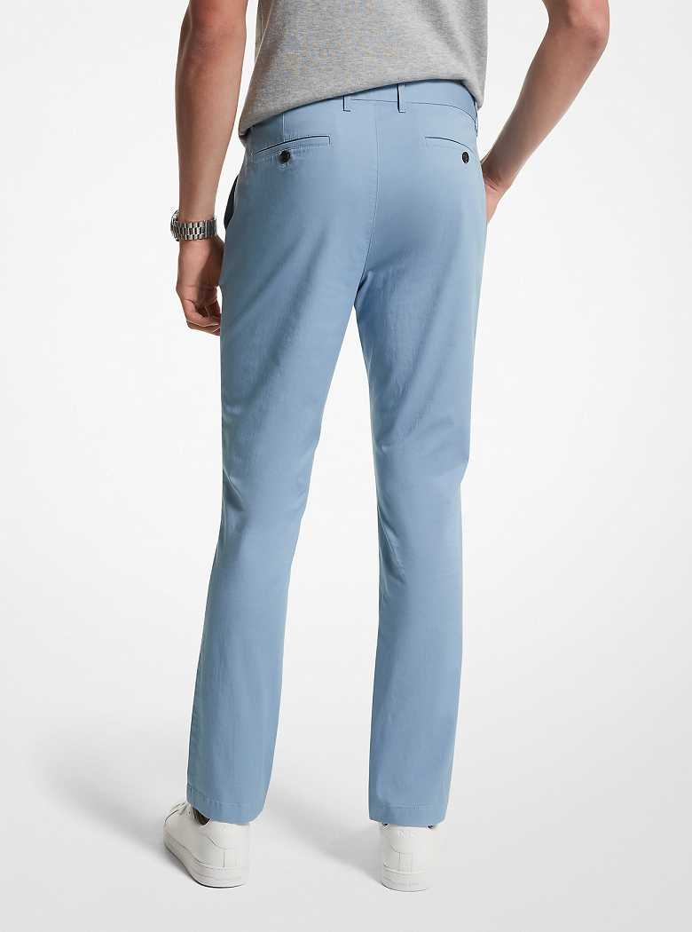Michaelkors Slim-Fit Cotton Blend Luz Azuis | SN-MK28019