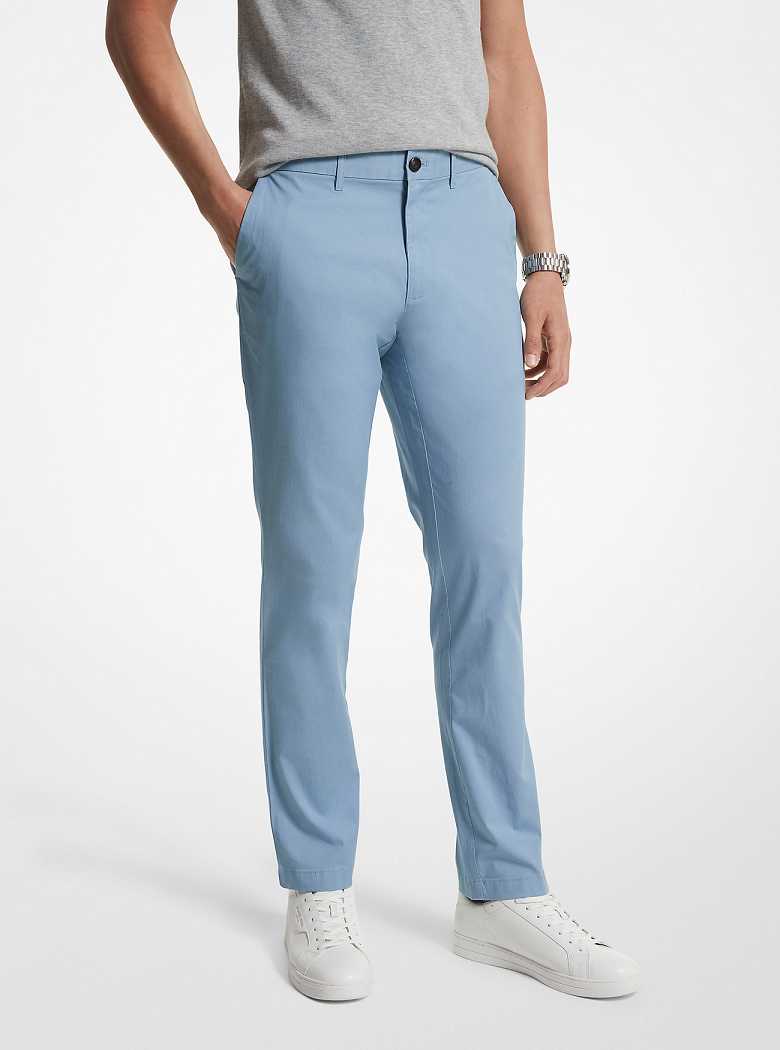 Michaelkors Slim-Fit Cotton Blend Luz Azuis | SN-MK28019