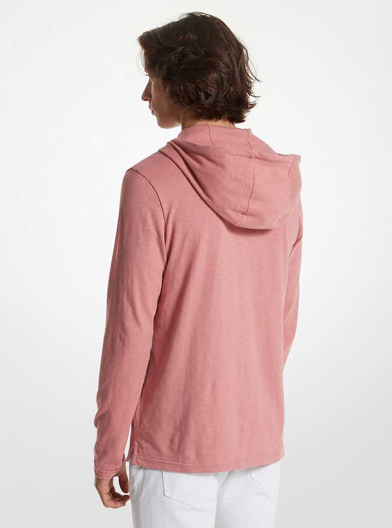 Michaelkors Slub Cotton Henley Rosa | SN-MK27939