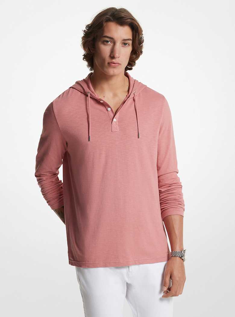 Michaelkors Slub Cotton Henley Rosa | SN-MK27939