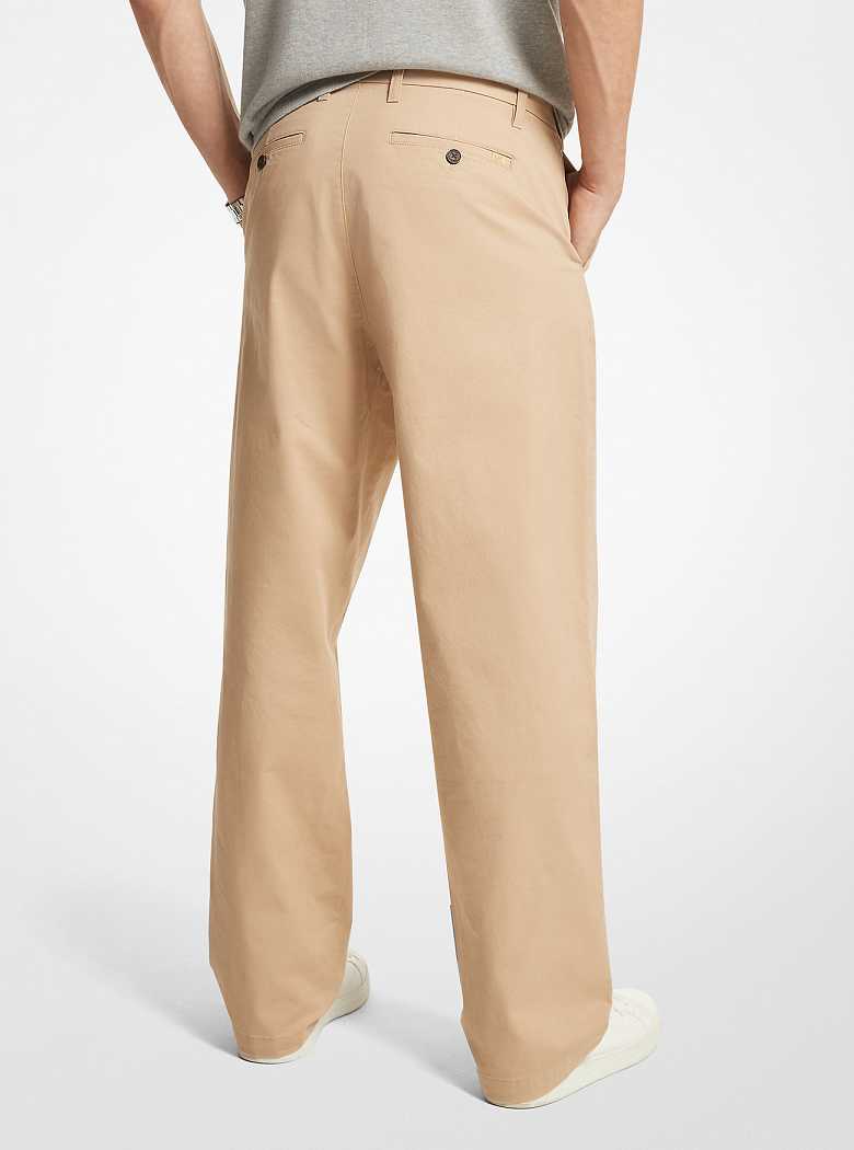 Michaelkors Stretch Cotton Wide-Leg Caqui | SN-MK28015