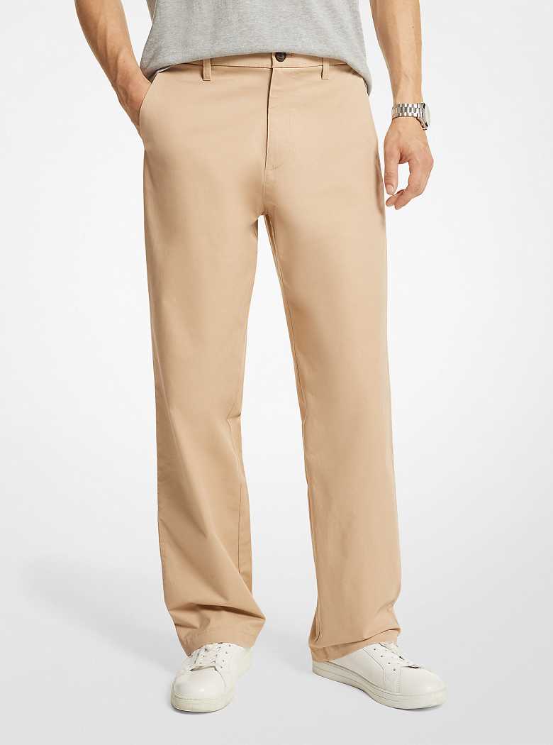 Michaelkors Stretch Cotton Wide-Leg Caqui | SN-MK28015