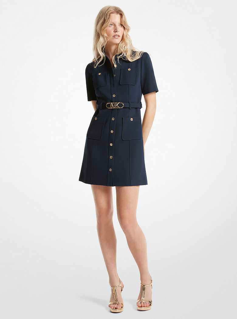 Michaelkors Stretch Crepe Belted Utility Azuis | SN-MK26769