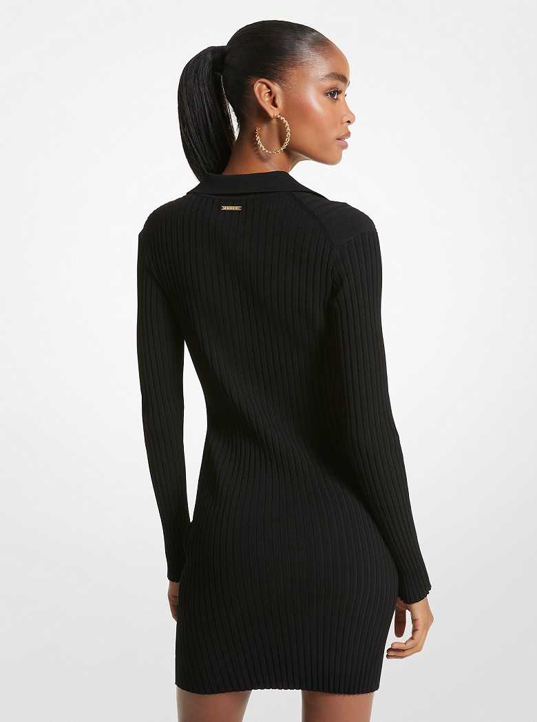 Michaelkors Stretch Knit Polo Pretas | SN-MK26765
