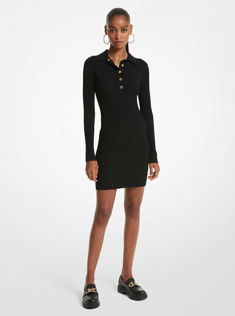 Michaelkors Stretch Knit Polo Pretas | SN-MK26765