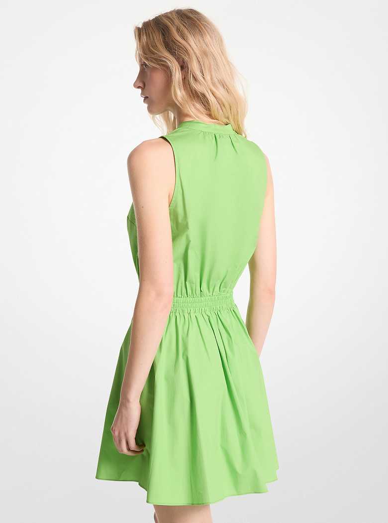 Michaelkors Stretch Organic Cotton Poplin Mini Verdes | SN-MK26661