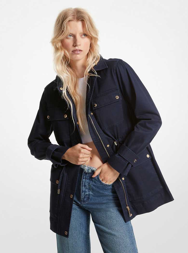 Michaelkors Stretch Organic Cotton Twill Azuis | SN-MK26585