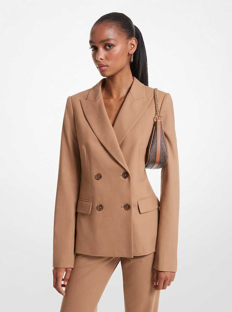 Michaelkors Stretch Wool Marrom Escuro | SN-MK26601