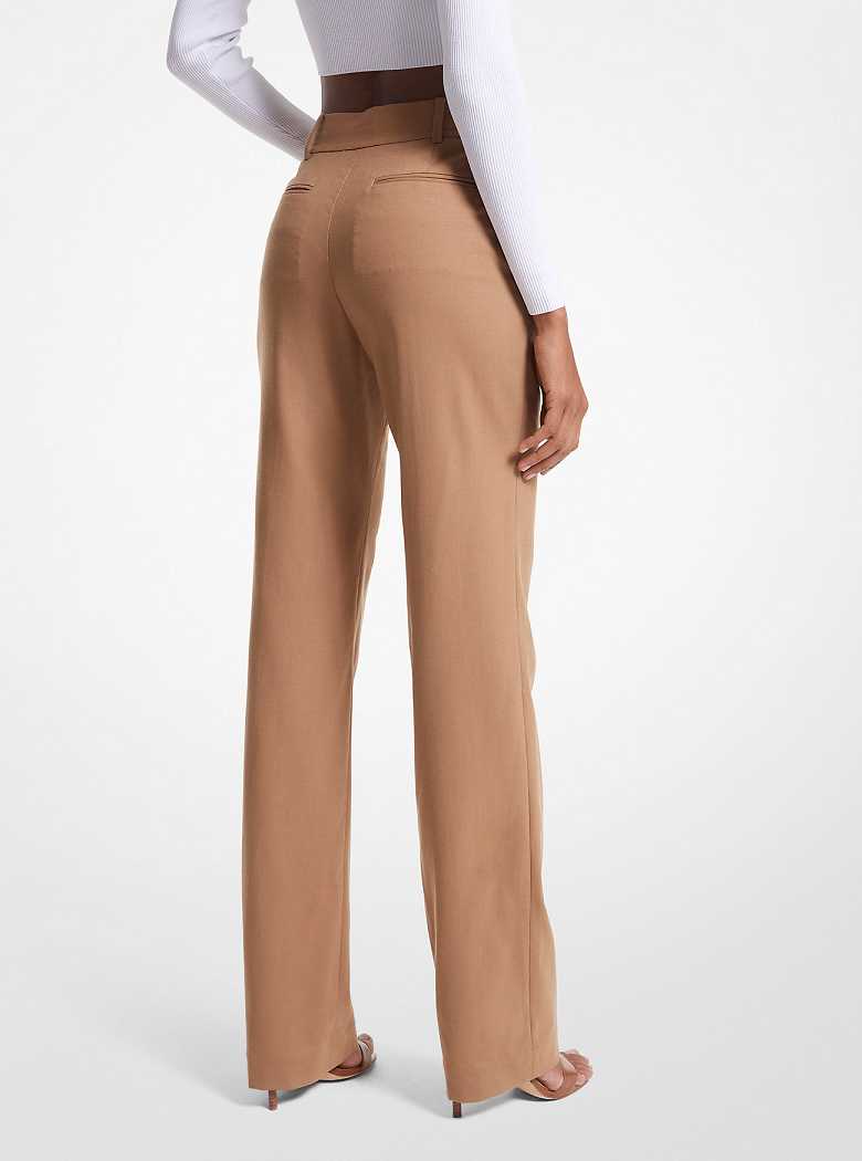 Michaelkors Stretch Wool Marrom Escuro | SN-MK26566