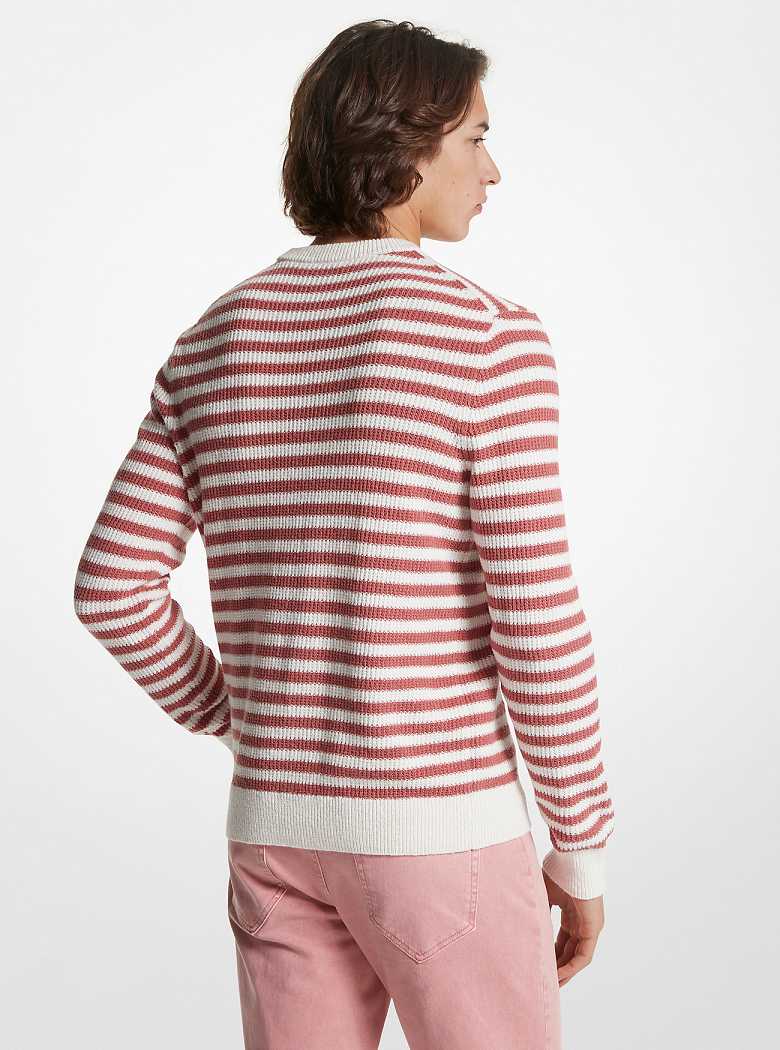 Michaelkors Striped Cotton Blend Rosa | SN-MK28054