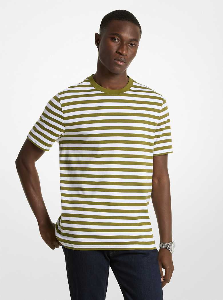 Michaelkors Striped Pima Cotton Verdes | SN-MK27924