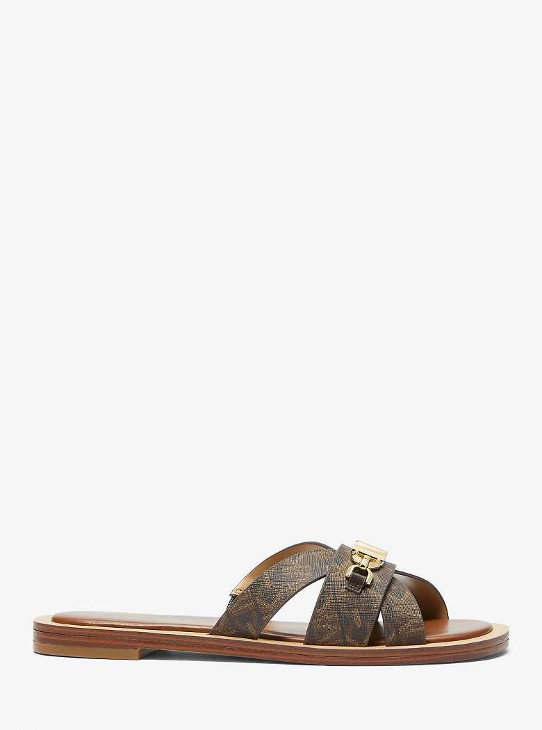 Michaelkors Tiffanie Empire Signature Logo Marrom | SN-MK27676