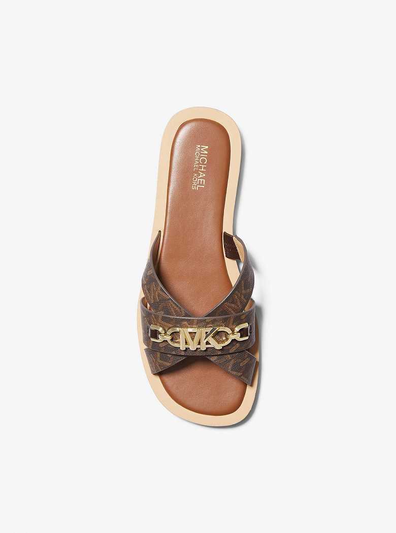 Michaelkors Tiffanie Empire Signature Logo Marrom | SN-MK27676