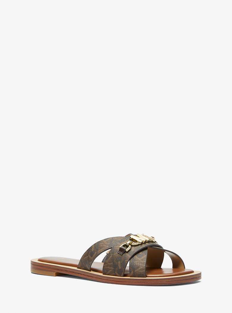 Michaelkors Tiffanie Empire Signature Logo Marrom | SN-MK27676