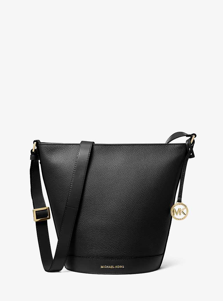 Michaelkors Townsend Medium Pebbled Leather Pretas | SN-MK26821