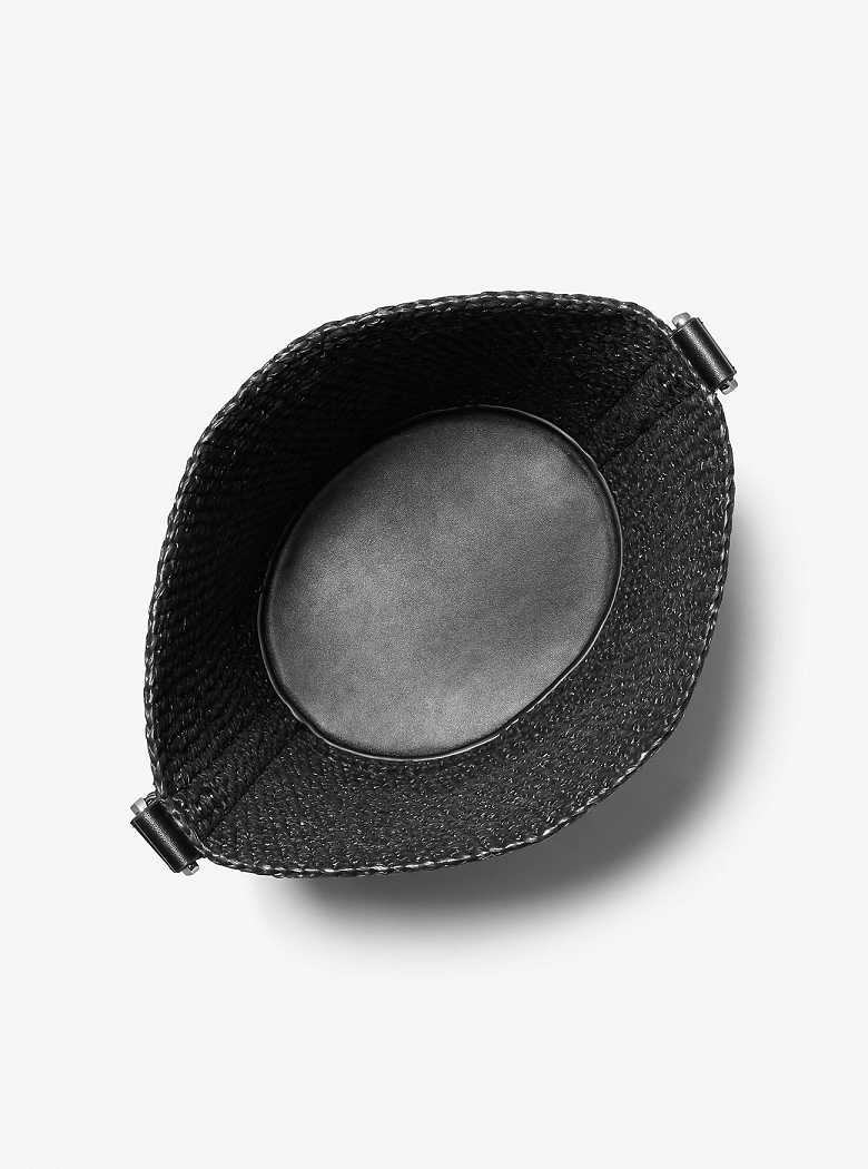 Michaelkors Townsend Medium Straw Bucket Pretas Pretas | SN-MK26809