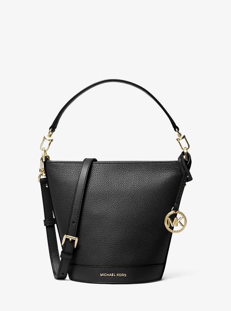 Michaelkors Townsend Small Pebbled Leather Pretas | SN-MK26827