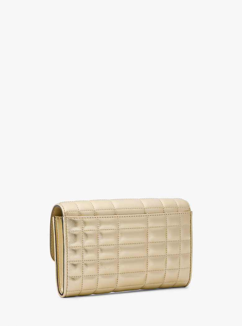 Michaelkors Tribeca Large Metallic Leather Convertible Douradas | SN-MK27133