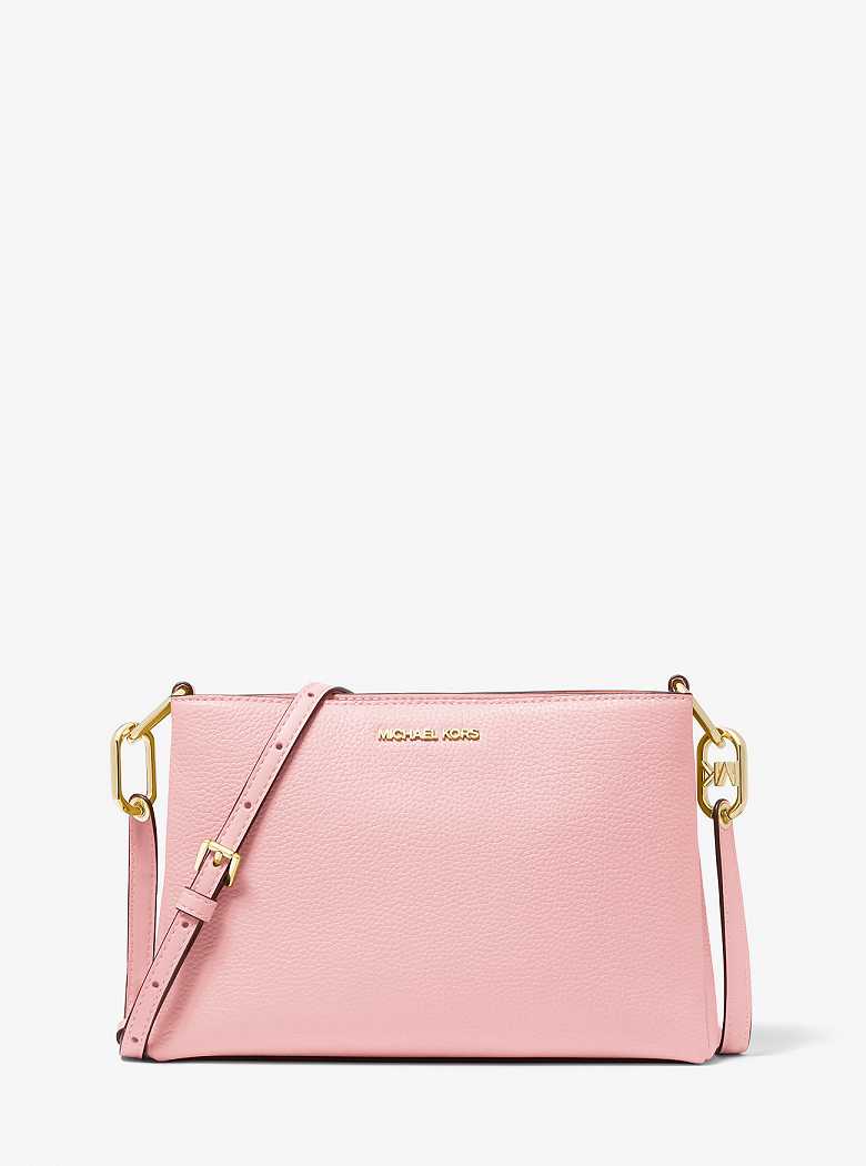 Michaelkors Trisha Medium Pebbled Leather Rosa | SN-MK27261