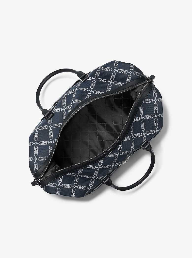 Michaelkors Varick Empire Logo Jacquard Azul Marinho | SN-MK28159