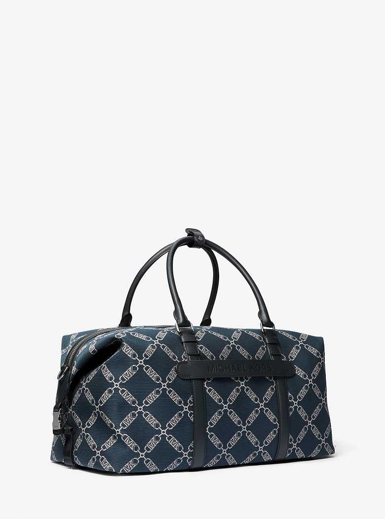 Michaelkors Varick Empire Logo Jacquard Azul Marinho | SN-MK28159
