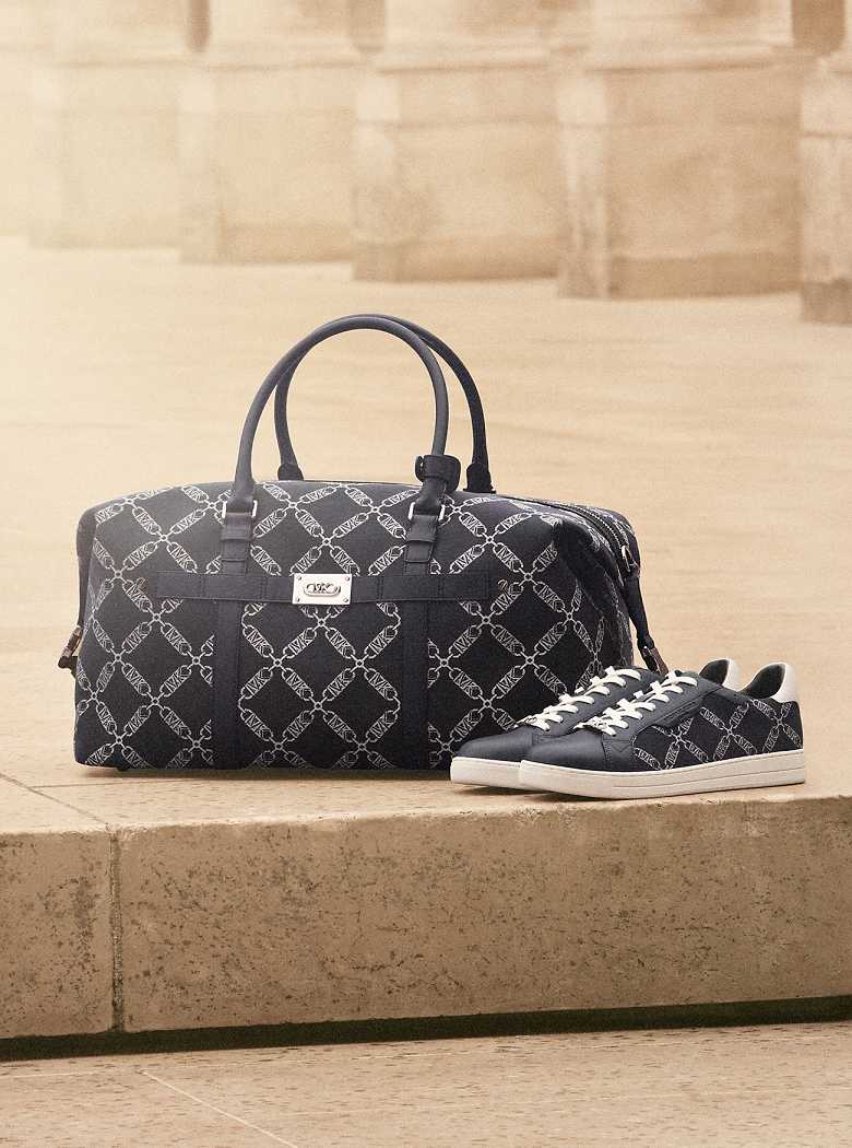 Michaelkors Varick Empire Logo Jacquard Azul Marinho | SN-MK28159
