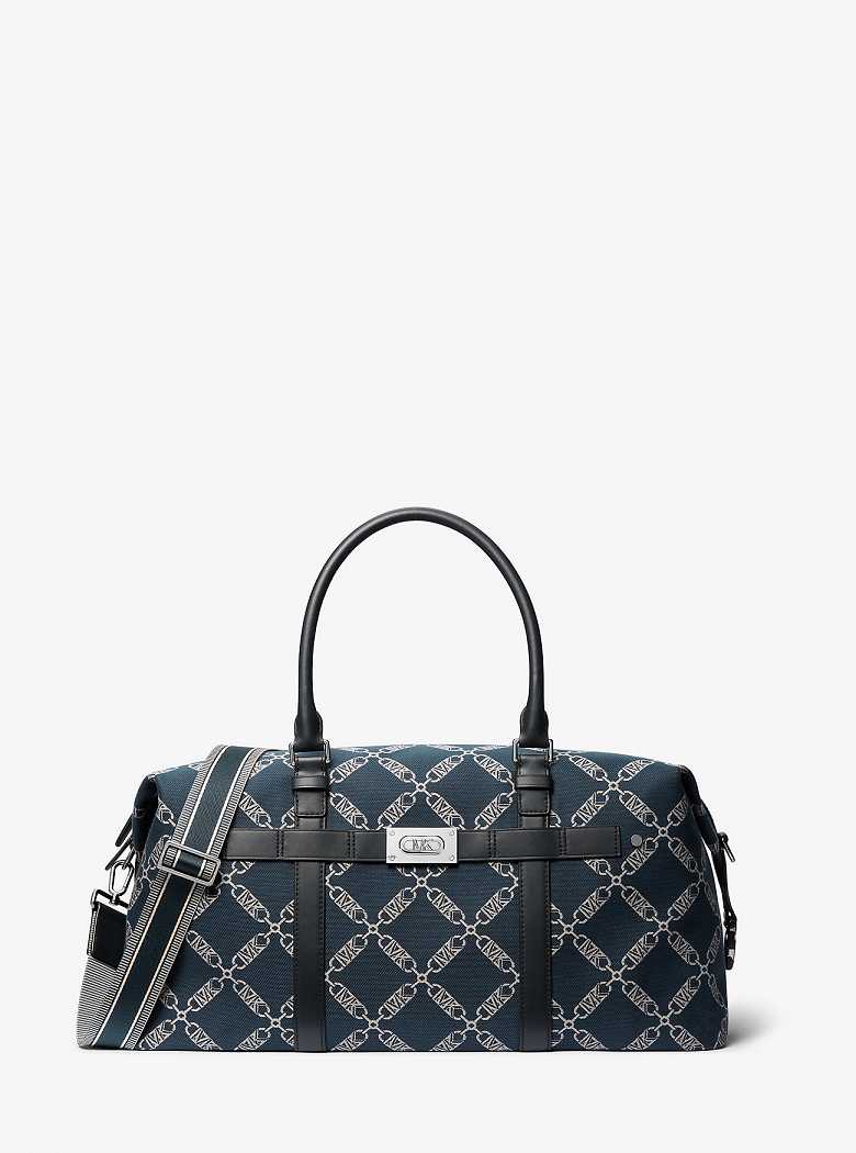 Michaelkors Varick Empire Logo Jacquard Azul Marinho | SN-MK28159