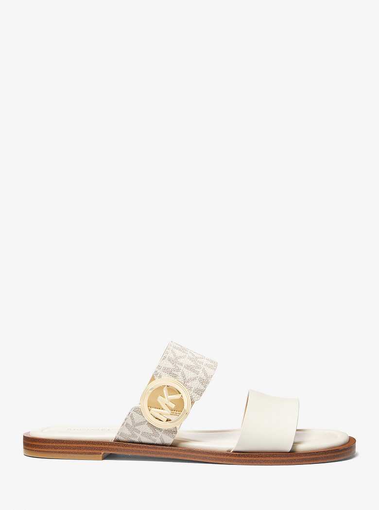 Michaelkors Vera Leather and Signature Logo Luz Amarelas | SN-MK27512