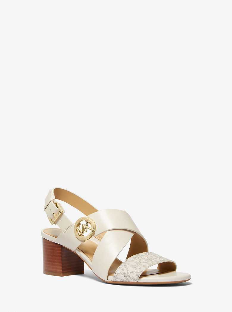 Michaelkors Vera Logo and Leather Luz Amarelas | SN-MK27510