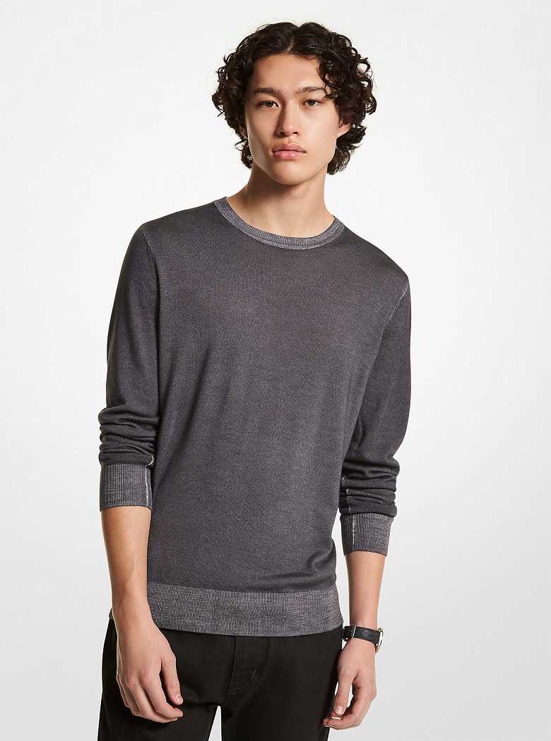 Michaelkors Washed Merino Wool Cinzentas | SN-MK28051
