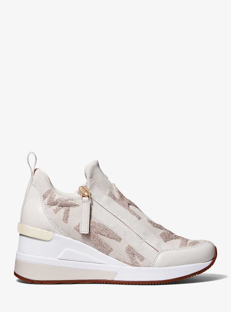 Michaelkors Willis Logo Stretch Knit Douradas | SN-MK27452