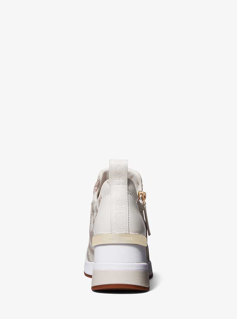 Michaelkors Willis Logo Stretch Knit Douradas | SN-MK27452