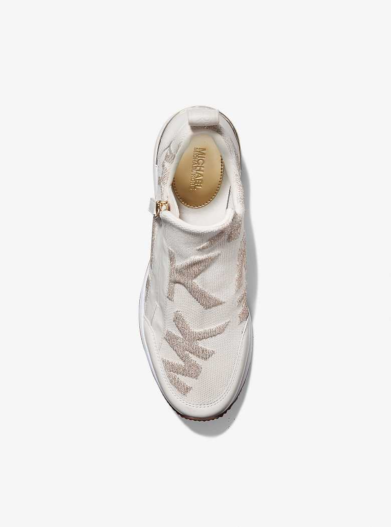 Michaelkors Willis Logo Stretch Knit Douradas | SN-MK27452